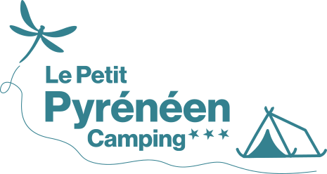 Logotype du terrain de camping 3 étoiles avec piscine Le Petit Pyrénéen au Mas-d'Azil en Ariège dans les Pyrénées